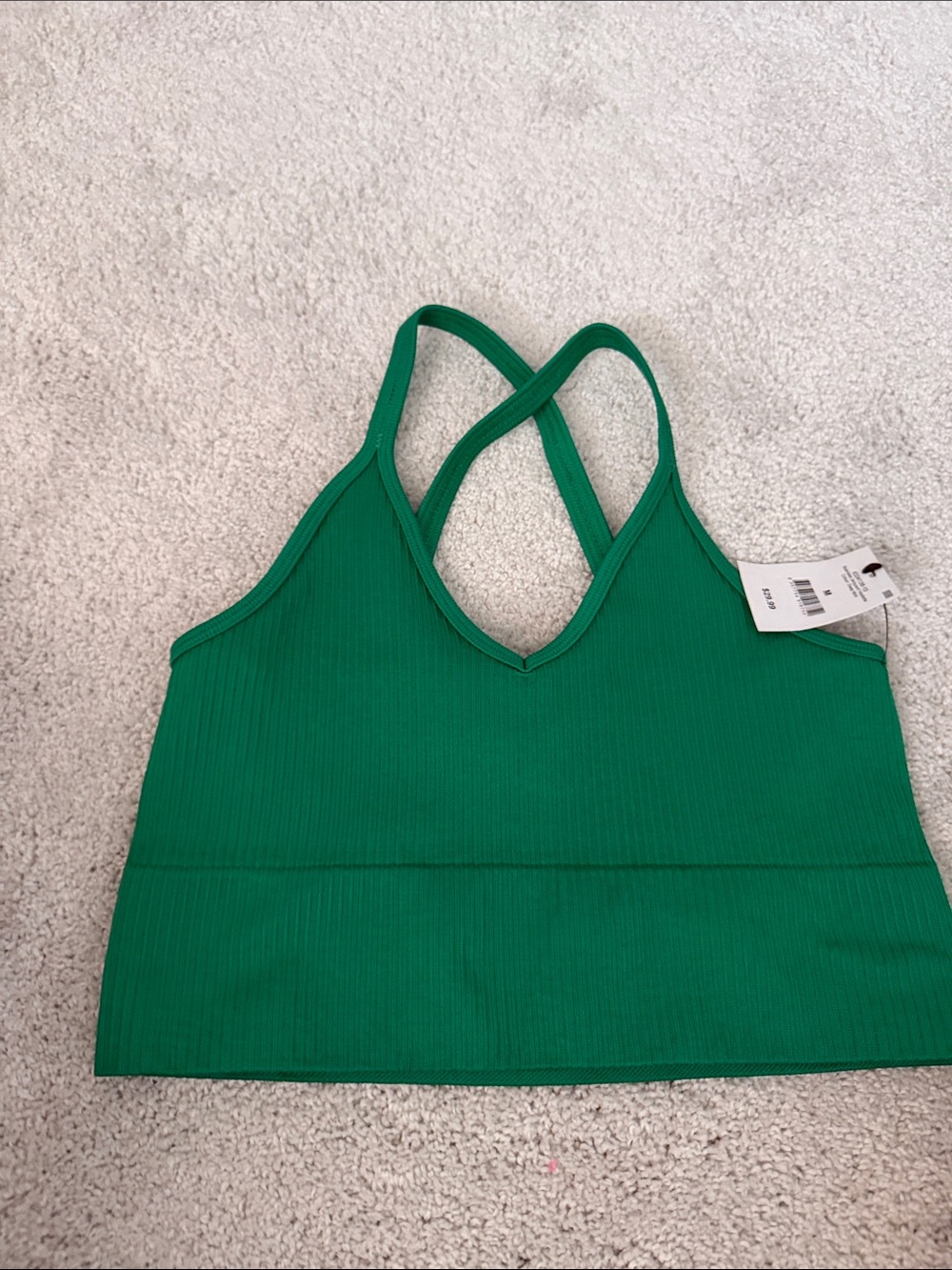 Seamless jacquard vestlette deep mint